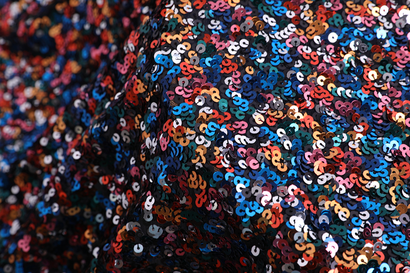 5mm Sequin Embroidery Fabric