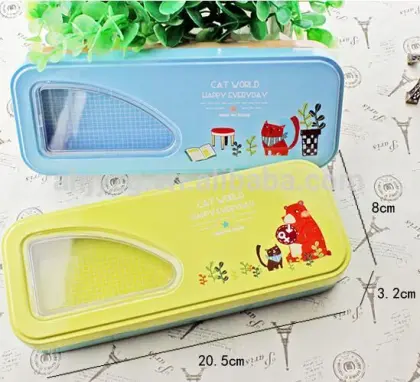 luan jinyu metal color pencil case for kids gift