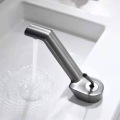 Artistic full brass brushed gold basin faucet