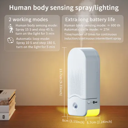 Wall mounted waterless diffuser