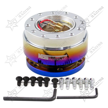 Universal JDM Titanium Blue Racing Boss Kit: Adapter Roda Mobil Rilis Cepat