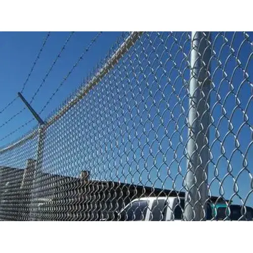 Pvc Coated Chain Link Fence Mesh diamond wire mesh pvc coated chain link fence Factory
