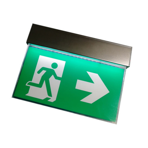 Led Exit Signs Aluminum and Acrylic led emergency exit sign Supplier