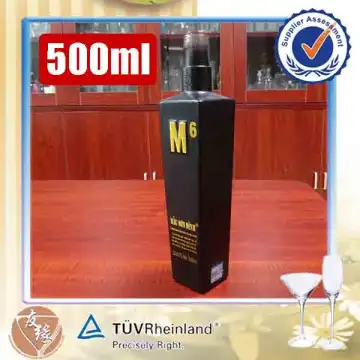 500ml high grade embossed vodka empty glass bottles for sale