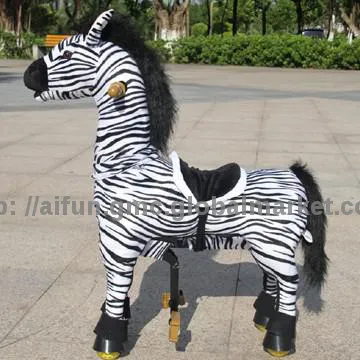 U & Me Prairie wild zebra, riding horse toy