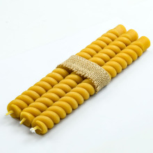 Spiral 100 Percent Pure Beeswax Dinner Candles