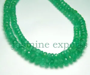 Emerald Rondelle Smooth (A Grade) Beads