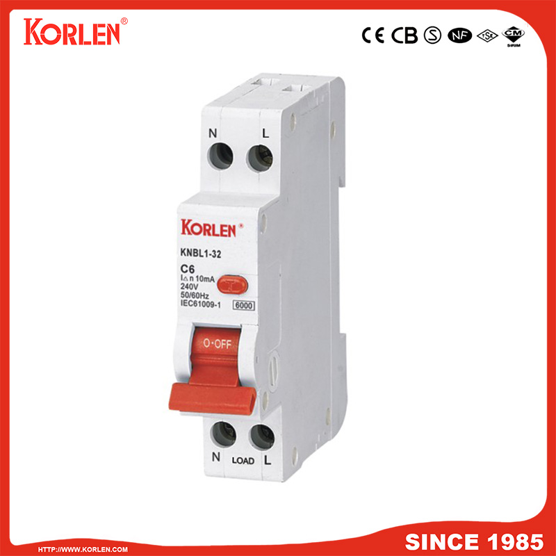 EARTH LEAKAGE CIRCUIT BREAKER KNBL1-32 32A 30mA CE