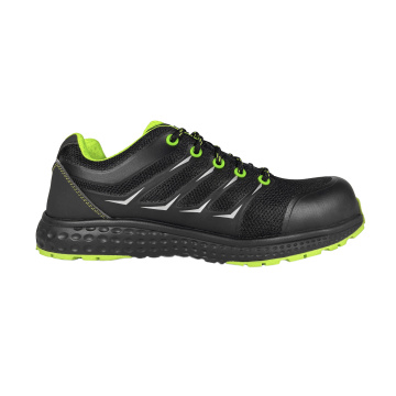 Extra Light Black Green Safety Shoes