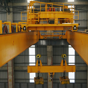 Kenancranes 50 ton roterende magnetische hefstraalkraan