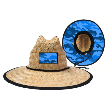 Unisex Custom Logo Lifeguard Straw Hat