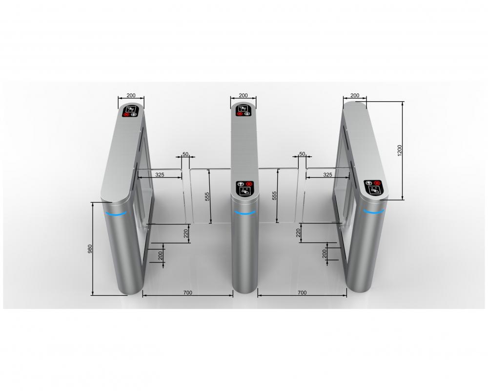 Entrance Automatic Swing Turnstiles Gate