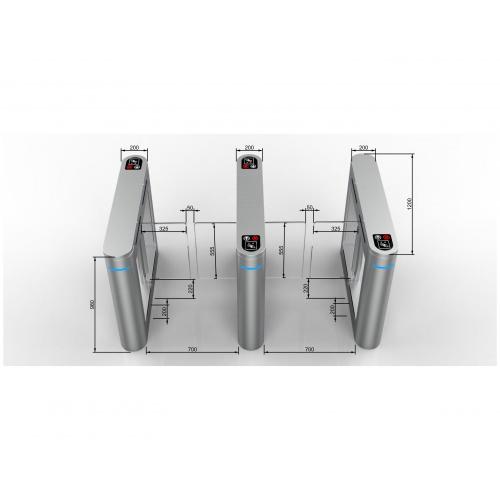 Entrance Automatic Swing Turnstiles Gate