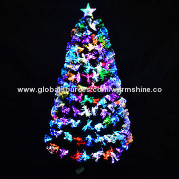 Fiber-optic Christmas Tree with 110-240V AC Input Voltage, RoHS Mark