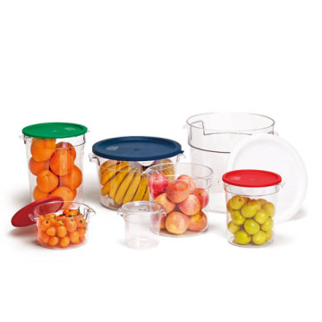 Clear Plastic Round Container Set for Commercial Kitchens