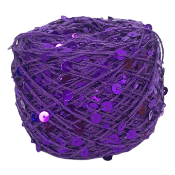 Wholesale 100% Cotton Glitter Hand Knitting & Crochet Yarn in Small Packages: Sequin Fancy Yarn