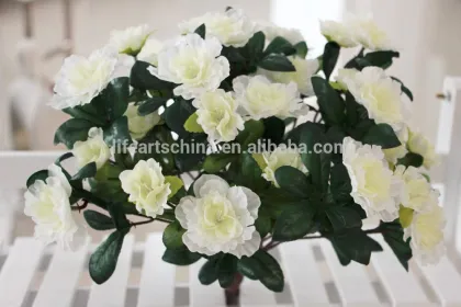 cheap flower plant, 40cm 7 heads artificial azalea flower bonsai, silk flower, plant flower, flower bush