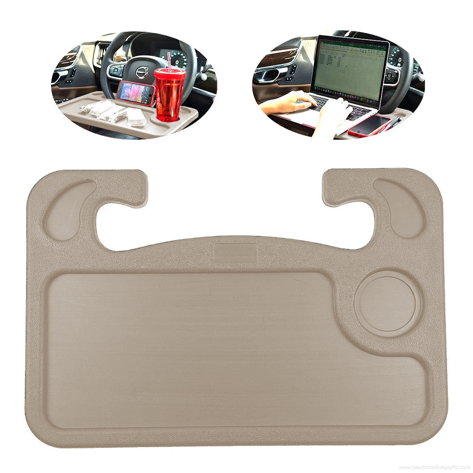 Car steering wheel dining table