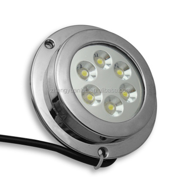 12W Multi-Color Stainless Steel 316 LED Marine/Underwater/Boat Light with Remote Control