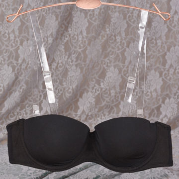 Strapless Bras with Adjustable Straps, Soft Nylon Design, Customized Logos and Colors are Welcome