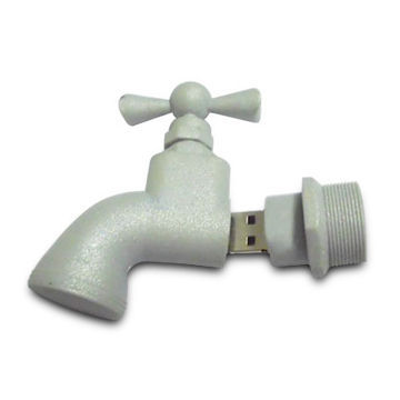 Hydrant-shaped USB Flash Drive with USB2.0 Standard Interface, No External Power Supply Required