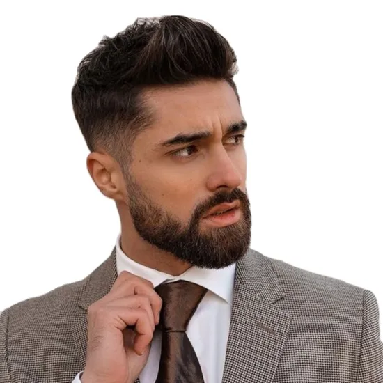 8X10 Inches In Stock French Lace Men Toupee Hair System Natural Color Indian 100% Virgin Remy Human Hair Wig For Males