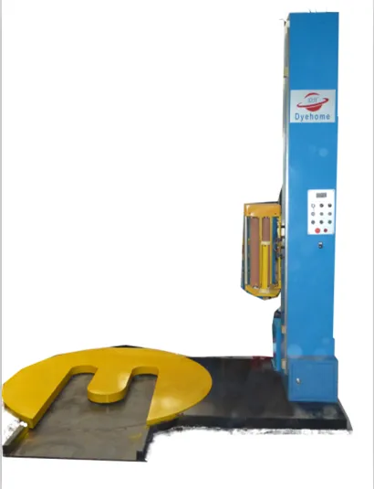 Pallet wrapping machine pre stretch film forklift