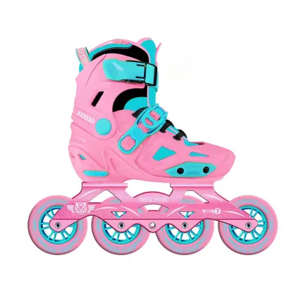 Pro Hard Boot 3 Big Wheel 110mm Junior Freestyle Skates: Outdoor Urban Roller Skates for Kids