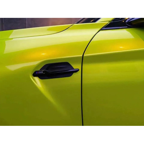 Kovová fantazie citron žluté auto wrap