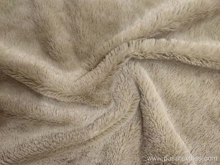 100% polyester warp knitted PV plush fabric