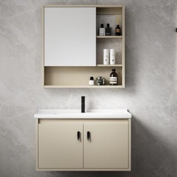 All-In-One Modern Nordic Wall-Mounted Washbasin with Intelligent Mirror Cabinet