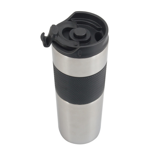 Stainless steel french press coffee mug