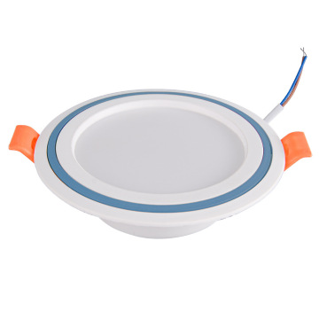 5W plastic LED three colors downlight