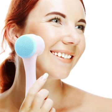 High Quality Silicone Double-Sided Facial Cleansing Brush for Blackhead Removal and Pore Cleaning