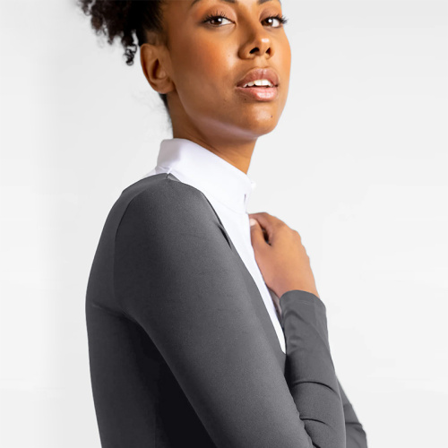 Grey Base Layer Women Equestrian Long Sleeve