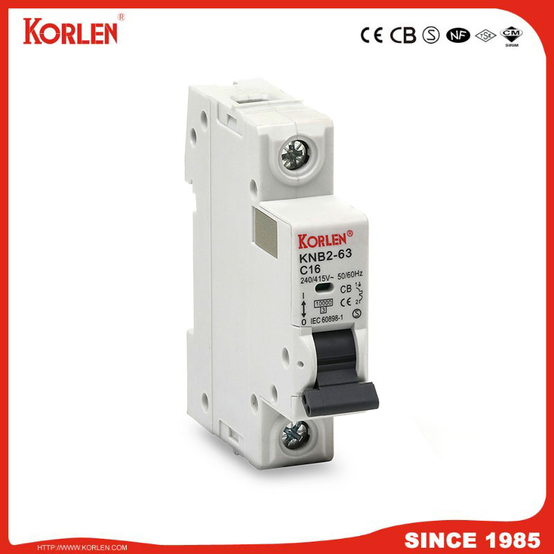 Miniature Circuit Breaker 3KA 63A CB KNB2-63 1P