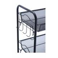 5-Tier Utility Rolling Cart Storage Organizer