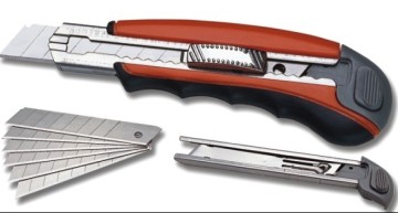 the regular type locking utility knife of six running blades