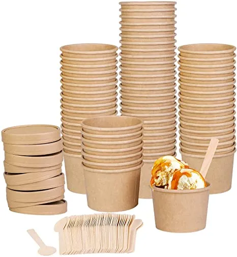 Recycle Ice cream Cup Paper Soup Cup