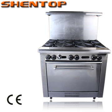 Shentop commercial kitchen equipment gas cooking range STPP-JLXD4 100%North American design CSA or CE approved components Stainl