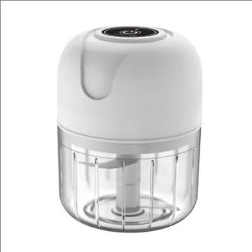 USB Charging Mini Electric Garlic Press and Ginger Masher - Kitchen Tool for Meat and Chili Crushing