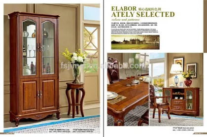 long Wooden Dining table and chairs