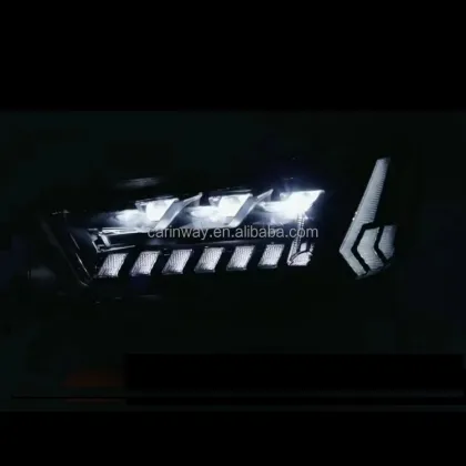 Revo Headlight: Modified LED 3 Lens Front Head Lamp for Toyota Hilux Revo Rocco 2021