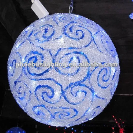 christmas decoration ball lights large outdoor holiday decoration