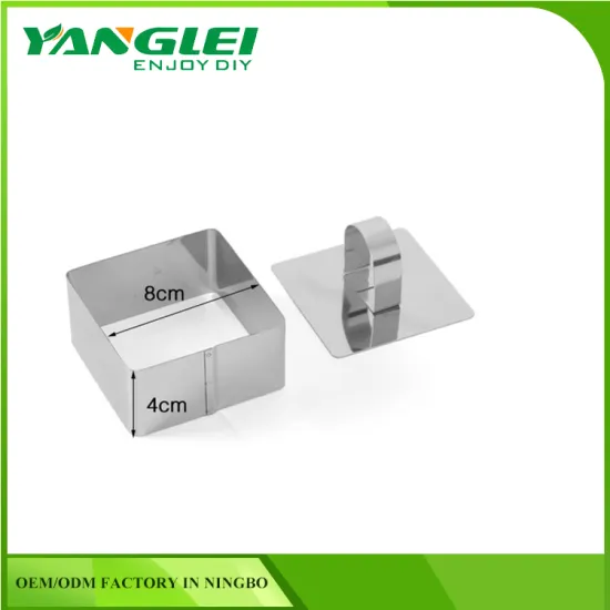 Square Mousse Cake Molds for Desserts Making/Stainless Steel Cake Mousses Cutters