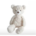 Cute lazy white teddy bear plush toy