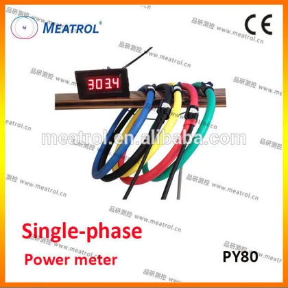 Adopting AC sampling technology single phase power meter PY80