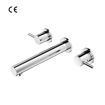 Seawave Wall Mount Double Mixer Basin