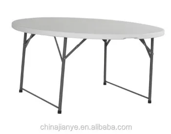 5ft Round Half Folding Table for Wedding and Household (8 People)