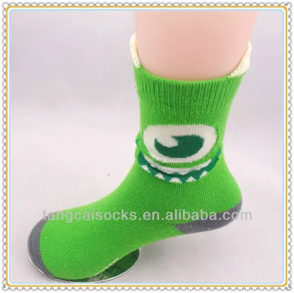 Little monster design dilon children kids 3d socks